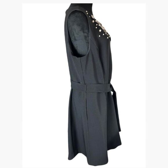 Roz and Ali Pearl and Sequin Embellished Black Evening Dress Size 16 EUC - Picture 4 of 13